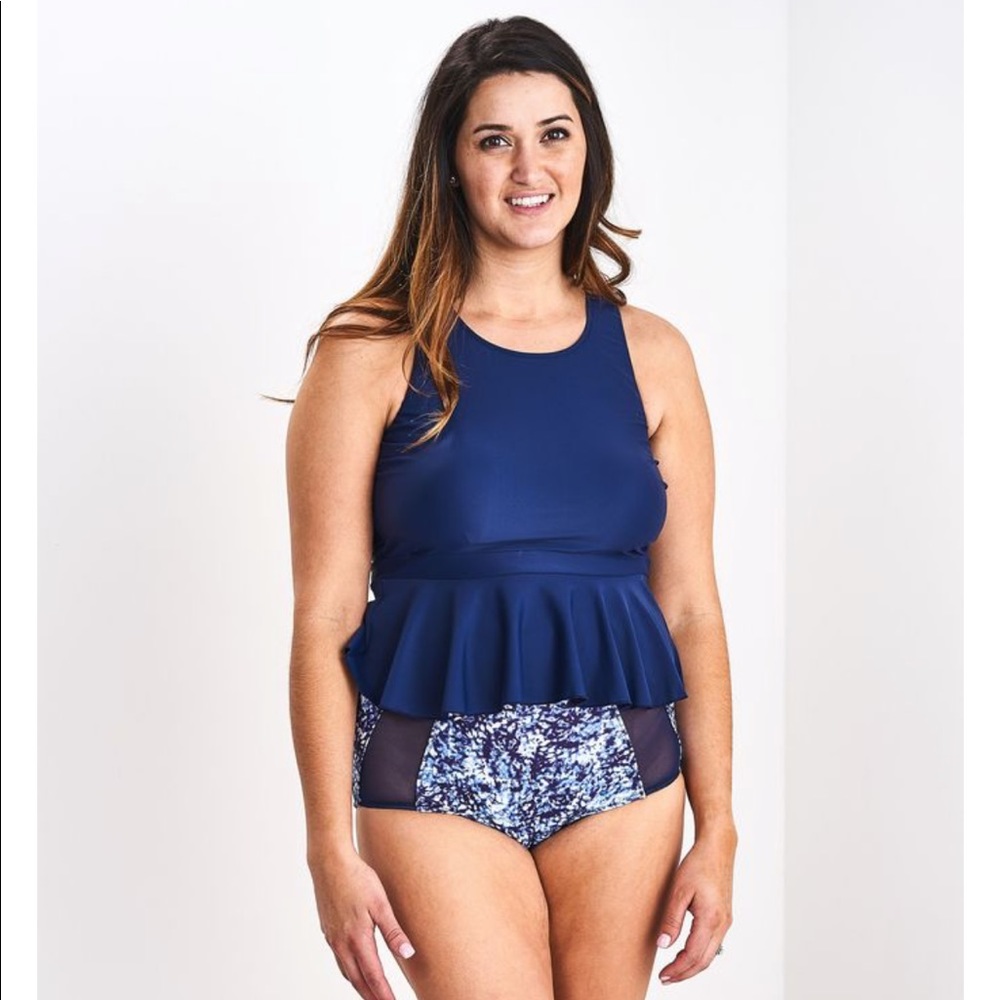 Latched Mama  Nursing Swim Top and Bottoms